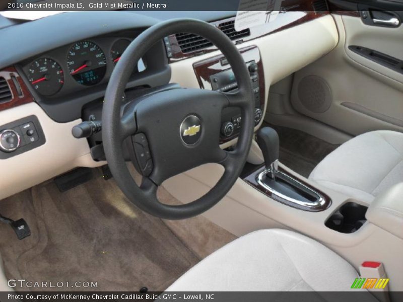 Gold Mist Metallic / Neutral 2010 Chevrolet Impala LS