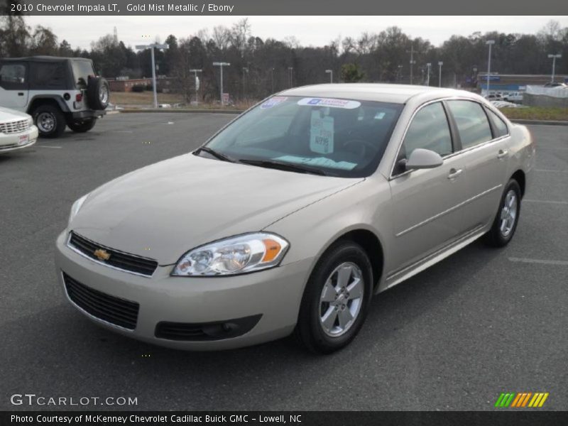 Gold Mist Metallic / Ebony 2010 Chevrolet Impala LT