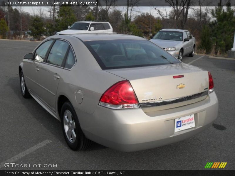 Gold Mist Metallic / Ebony 2010 Chevrolet Impala LT