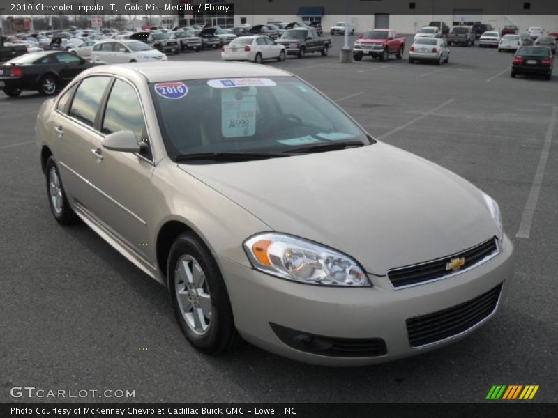 Gold Mist Metallic / Ebony 2010 Chevrolet Impala LT