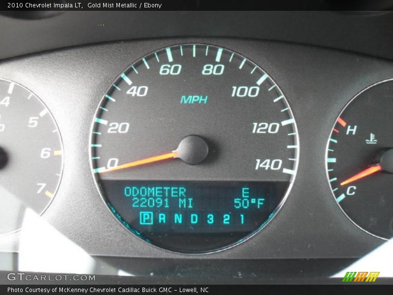 Gold Mist Metallic / Ebony 2010 Chevrolet Impala LT