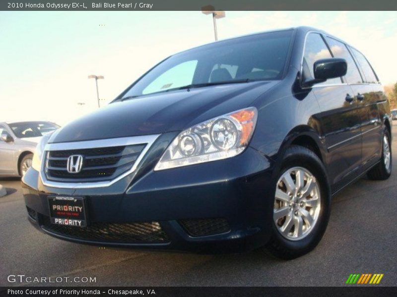 Bali Blue Pearl / Gray 2010 Honda Odyssey EX-L