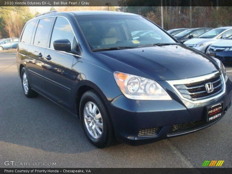 Bali Blue Pearl / Gray 2010 Honda Odyssey EX-L