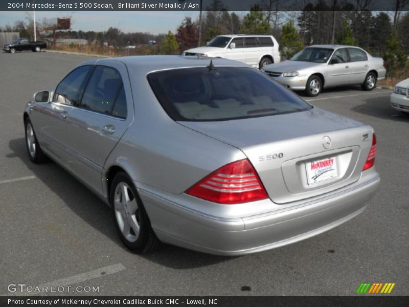 Brilliant Silver Metallic / Ash 2004 Mercedes-Benz S 500 Sedan