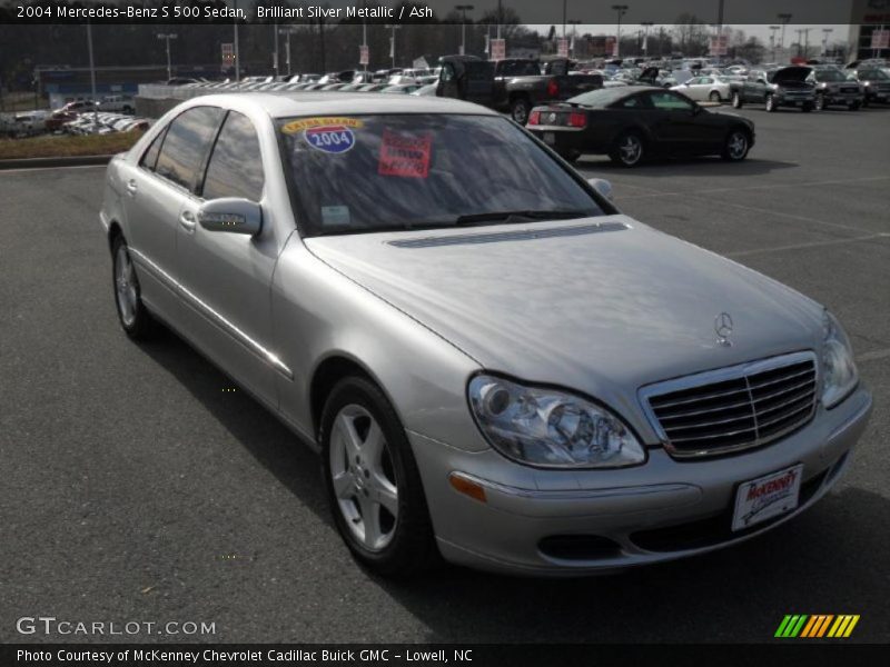 Brilliant Silver Metallic / Ash 2004 Mercedes-Benz S 500 Sedan