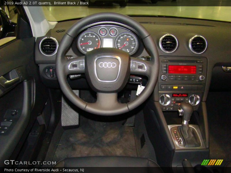 Brilliant Black / Black 2009 Audi A3 2.0T quattro