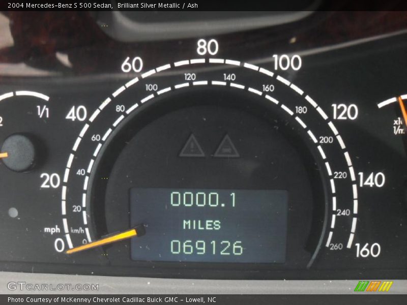 Brilliant Silver Metallic / Ash 2004 Mercedes-Benz S 500 Sedan