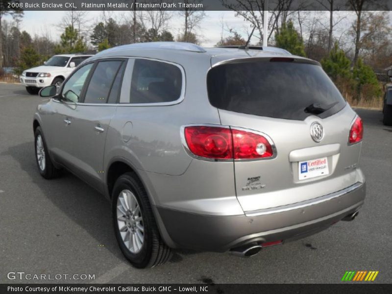 Platinum Metallic / Titanium/Dark Titanium 2008 Buick Enclave CXL