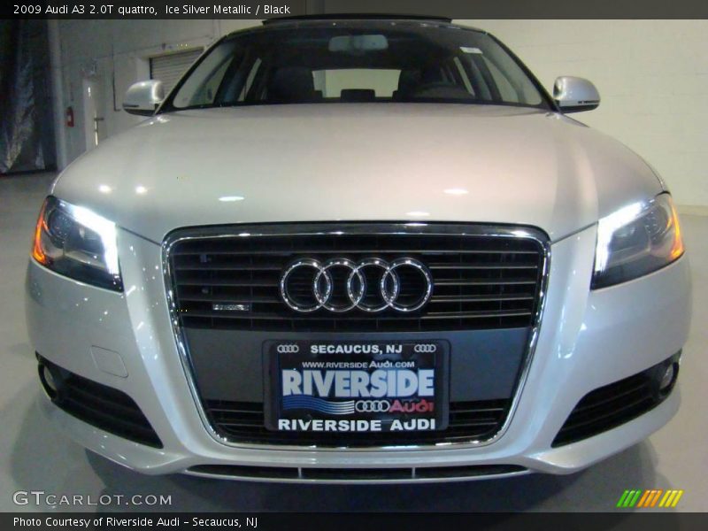 Ice Silver Metallic / Black 2009 Audi A3 2.0T quattro