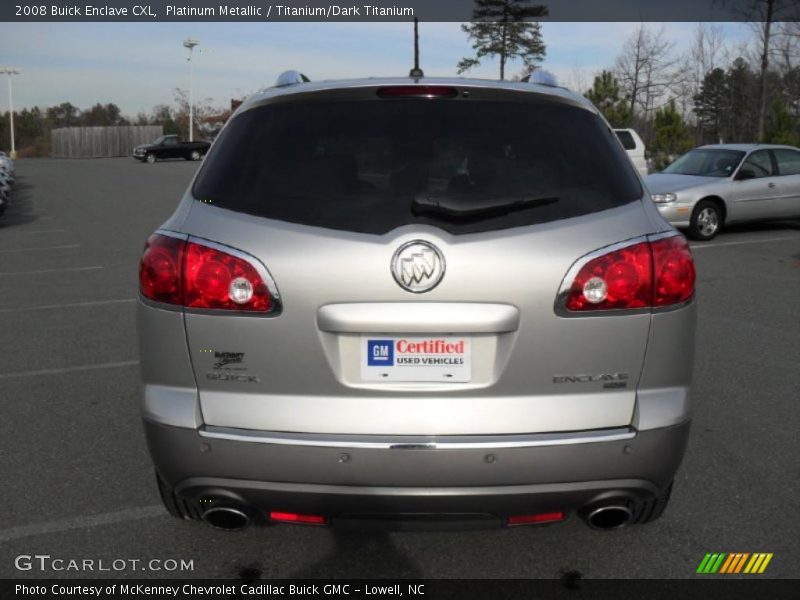 Platinum Metallic / Titanium/Dark Titanium 2008 Buick Enclave CXL