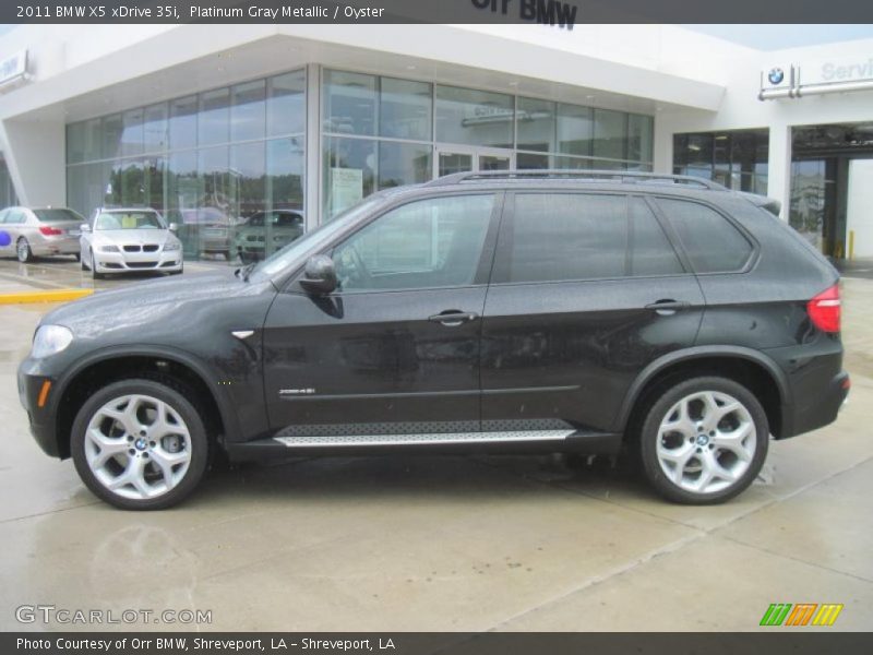 Platinum Gray Metallic / Oyster 2011 BMW X5 xDrive 35i