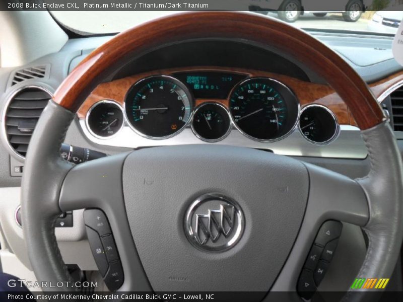 Platinum Metallic / Titanium/Dark Titanium 2008 Buick Enclave CXL