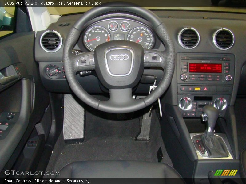 Ice Silver Metallic / Black 2009 Audi A3 2.0T quattro