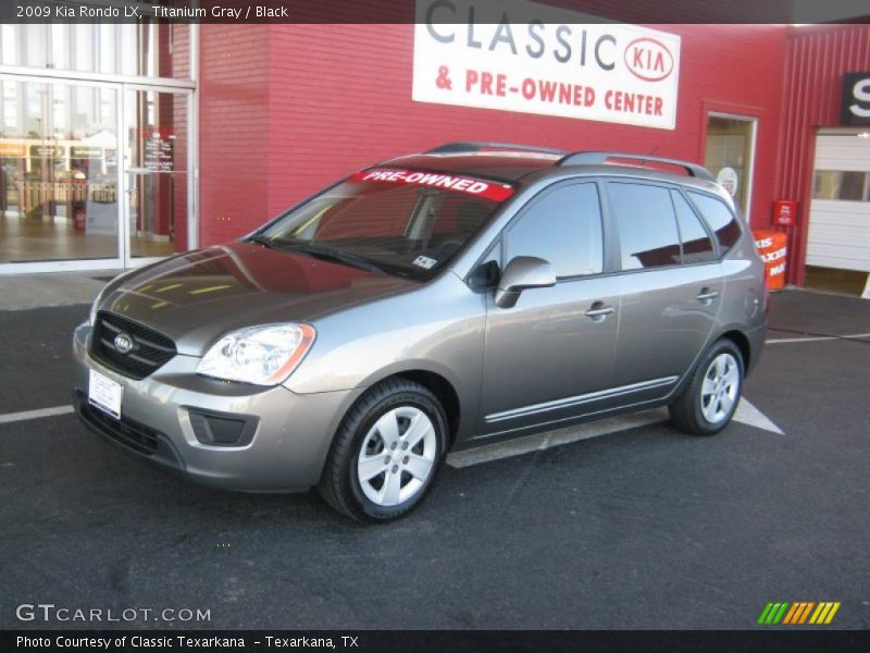 Titanium Gray / Black 2009 Kia Rondo LX
