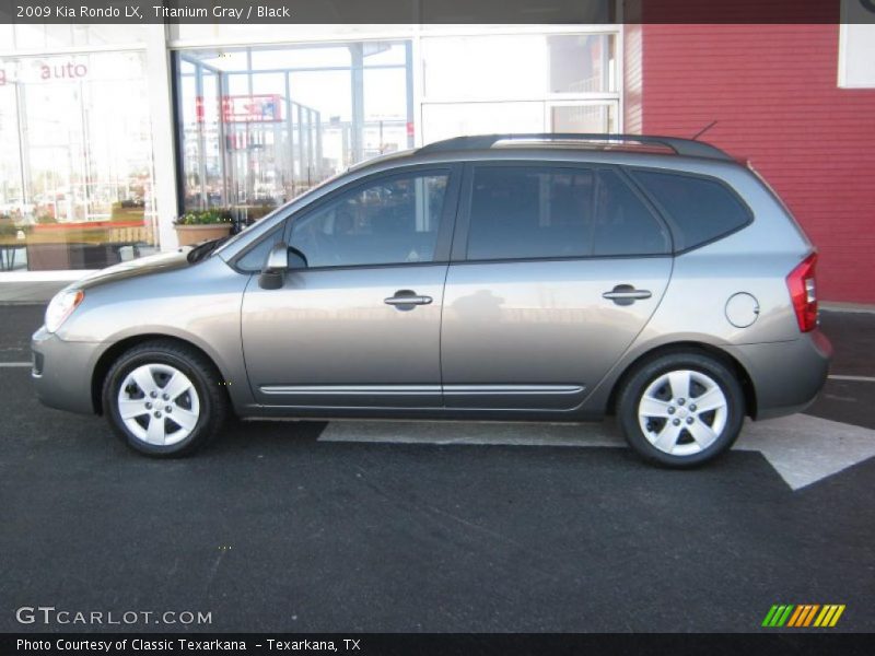 Titanium Gray / Black 2009 Kia Rondo LX