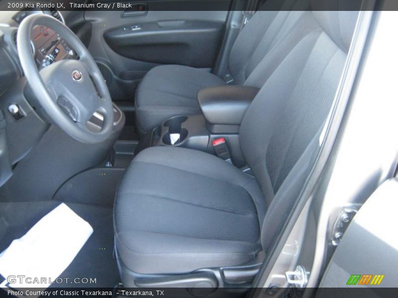 Titanium Gray / Black 2009 Kia Rondo LX