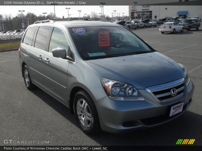 Slate Green Metallic / Gray 2006 Honda Odyssey EX-L