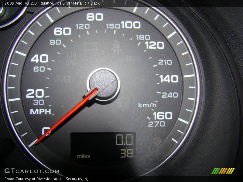 Ice Silver Metallic / Black 2009 Audi A3 2.0T quattro