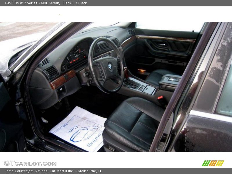  1998 7 Series 740iL Sedan Black Interior