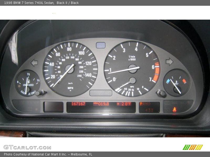  1998 7 Series 740iL Sedan 740iL Sedan Gauges