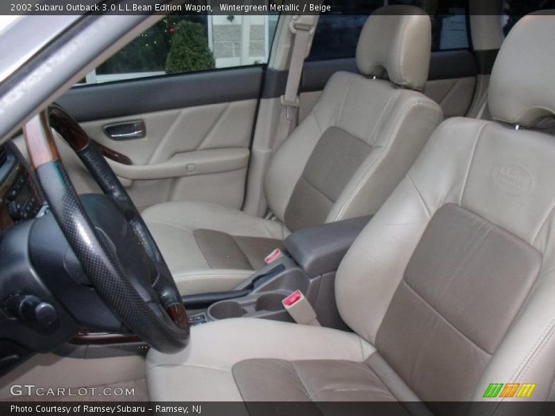 Wintergreen Metallic / Beige 2002 Subaru Outback 3.0 L.L.Bean Edition Wagon