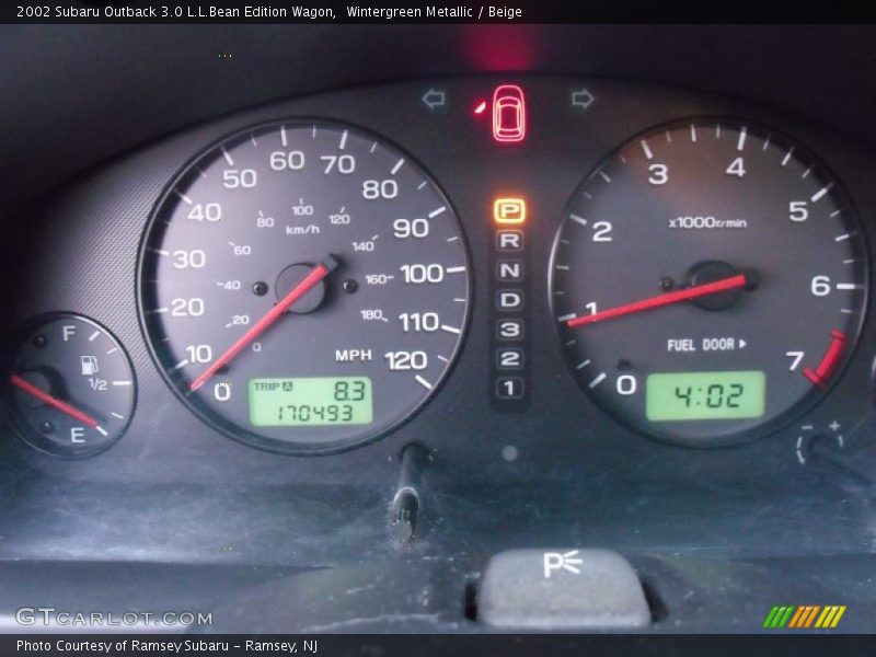 Wintergreen Metallic / Beige 2002 Subaru Outback 3.0 L.L.Bean Edition Wagon