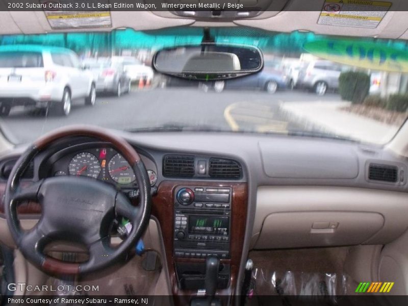 Wintergreen Metallic / Beige 2002 Subaru Outback 3.0 L.L.Bean Edition Wagon