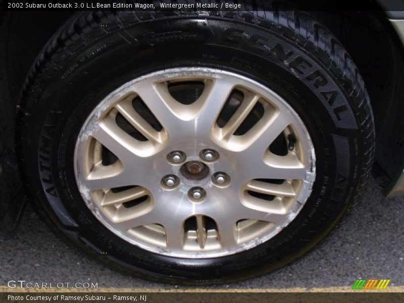 Wintergreen Metallic / Beige 2002 Subaru Outback 3.0 L.L.Bean Edition Wagon