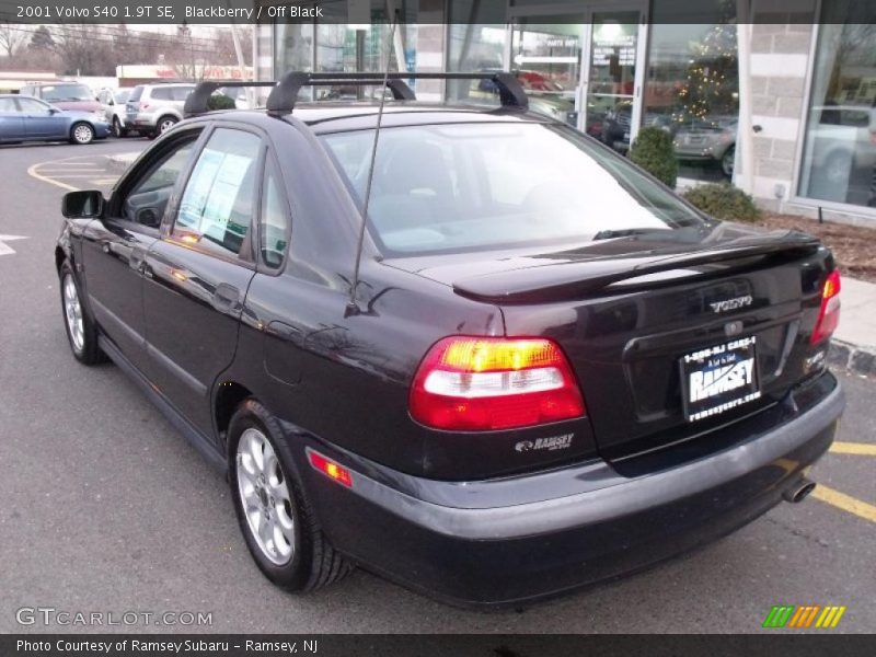 Blackberry / Off Black 2001 Volvo S40 1.9T SE