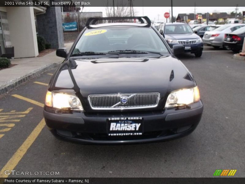 Blackberry / Off Black 2001 Volvo S40 1.9T SE