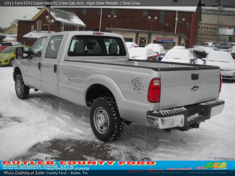 Ingot Silver Metallic / Steel Gray 2011 Ford F250 Super Duty XL Crew Cab 4x4