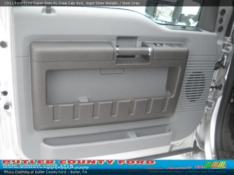 Ingot Silver Metallic / Steel Gray 2011 Ford F250 Super Duty XL Crew Cab 4x4