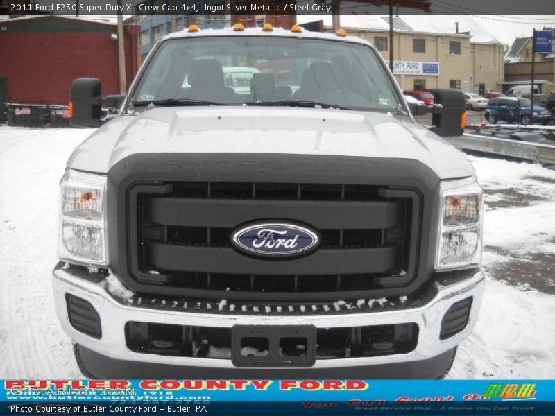 Ingot Silver Metallic / Steel Gray 2011 Ford F250 Super Duty XL Crew Cab 4x4