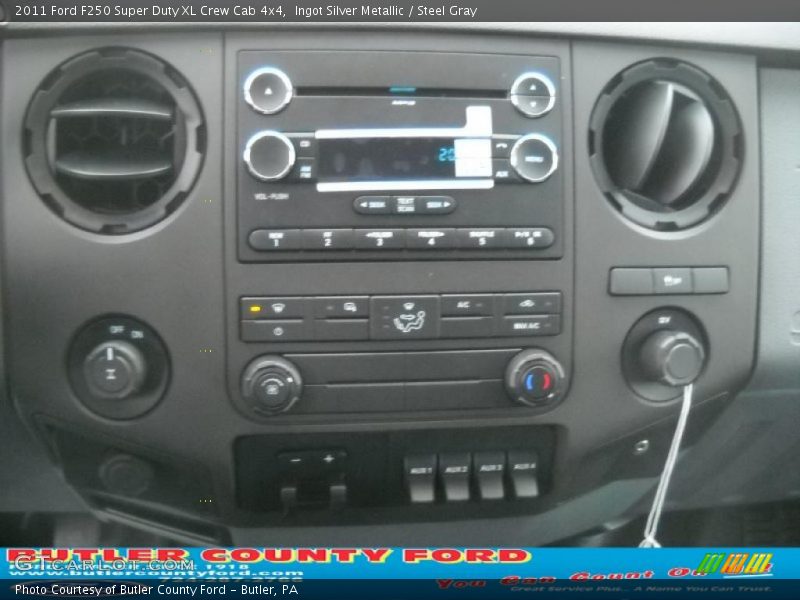 Ingot Silver Metallic / Steel Gray 2011 Ford F250 Super Duty XL Crew Cab 4x4