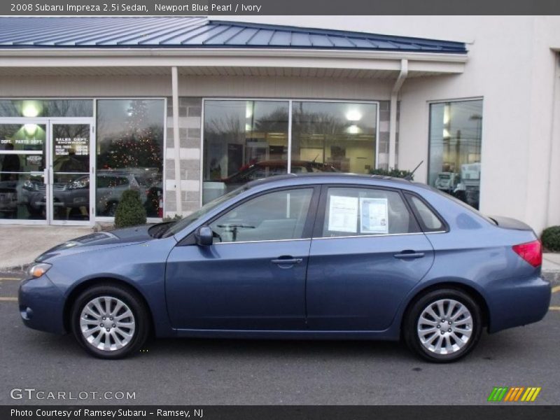 Newport Blue Pearl / Ivory 2008 Subaru Impreza 2.5i Sedan