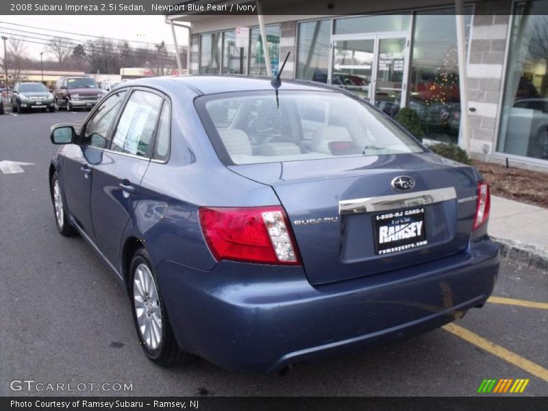 Newport Blue Pearl / Ivory 2008 Subaru Impreza 2.5i Sedan