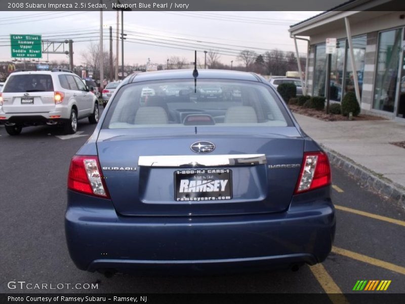 Newport Blue Pearl / Ivory 2008 Subaru Impreza 2.5i Sedan