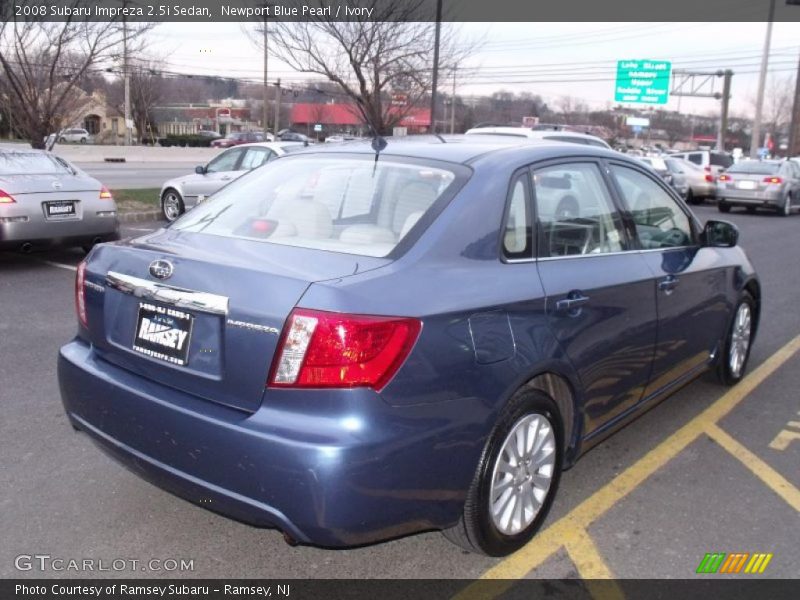 Newport Blue Pearl / Ivory 2008 Subaru Impreza 2.5i Sedan