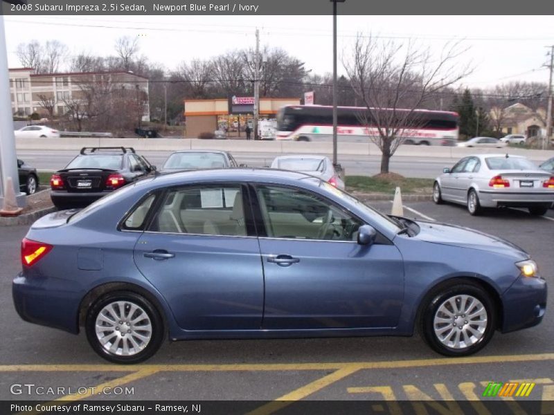 Newport Blue Pearl / Ivory 2008 Subaru Impreza 2.5i Sedan