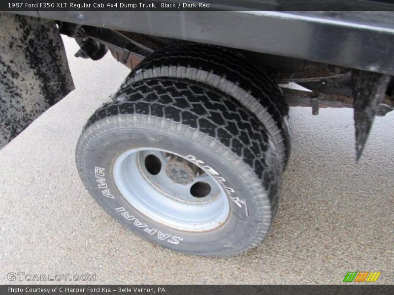 Black / Dark Red 1987 Ford F350 XLT Regular Cab 4x4 Dump Truck