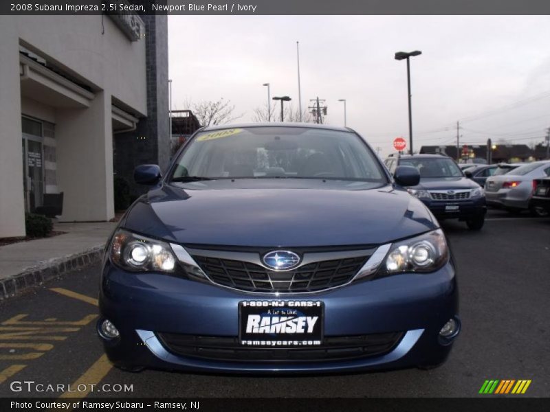 Newport Blue Pearl / Ivory 2008 Subaru Impreza 2.5i Sedan