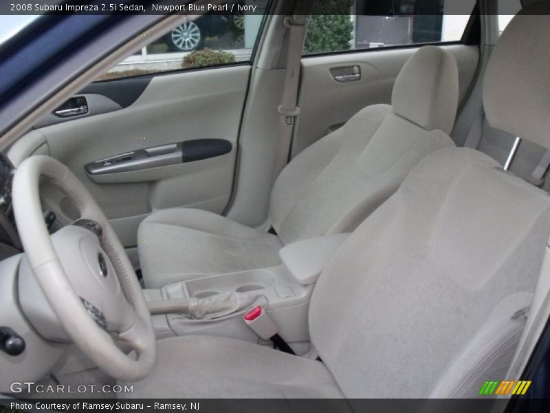 Newport Blue Pearl / Ivory 2008 Subaru Impreza 2.5i Sedan