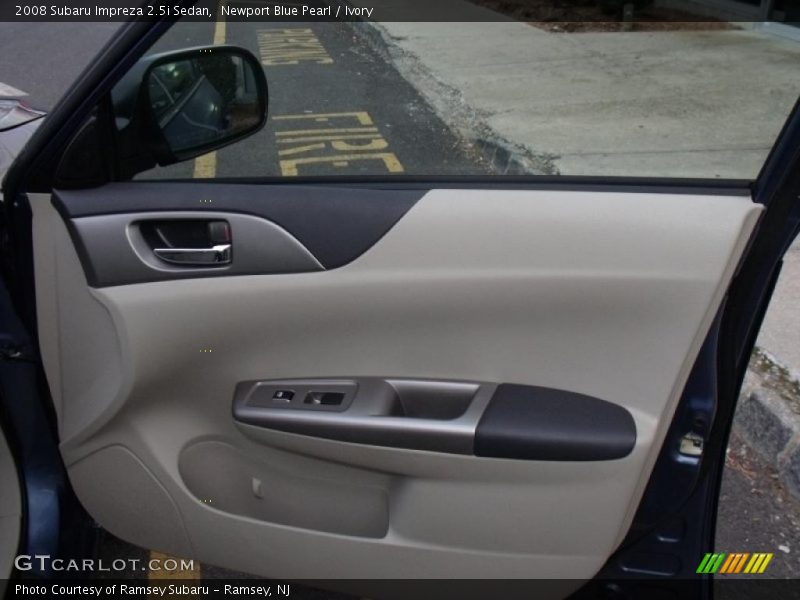 Newport Blue Pearl / Ivory 2008 Subaru Impreza 2.5i Sedan