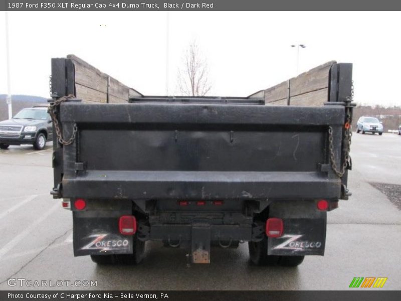 Black / Dark Red 1987 Ford F350 XLT Regular Cab 4x4 Dump Truck