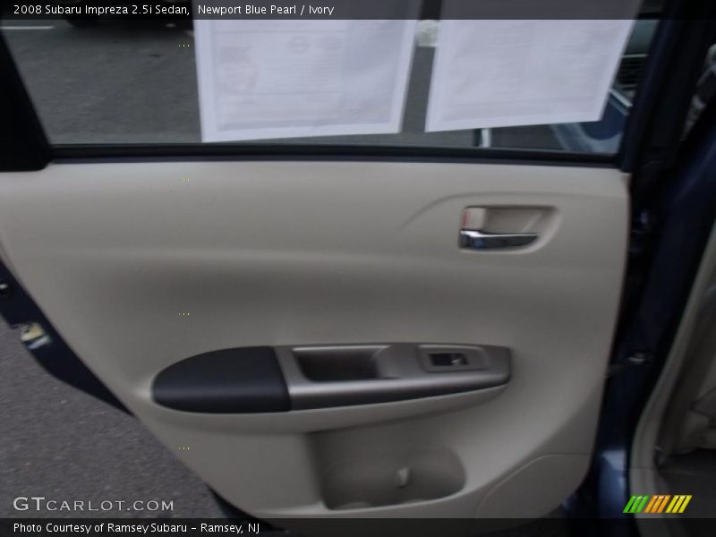 Newport Blue Pearl / Ivory 2008 Subaru Impreza 2.5i Sedan