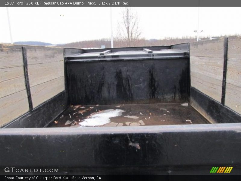 Black / Dark Red 1987 Ford F350 XLT Regular Cab 4x4 Dump Truck