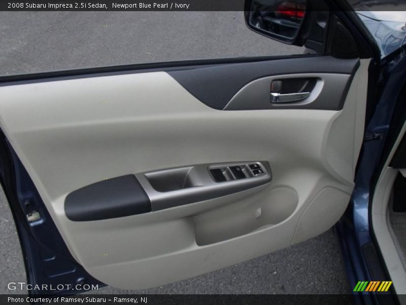 Newport Blue Pearl / Ivory 2008 Subaru Impreza 2.5i Sedan