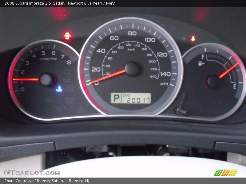 Newport Blue Pearl / Ivory 2008 Subaru Impreza 2.5i Sedan