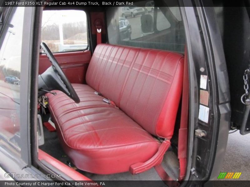 Black / Dark Red 1987 Ford F350 XLT Regular Cab 4x4 Dump Truck