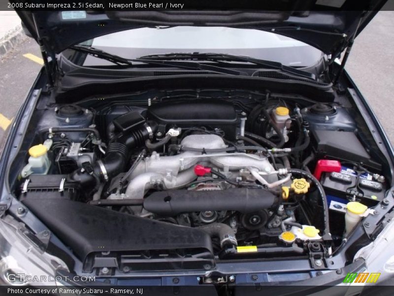 Newport Blue Pearl / Ivory 2008 Subaru Impreza 2.5i Sedan